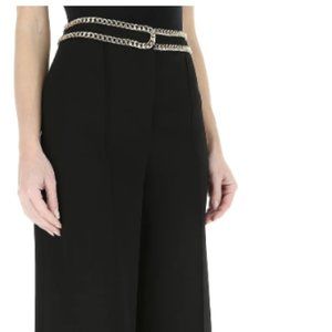 Moschino Chain-Embellished Cropped Trousers
